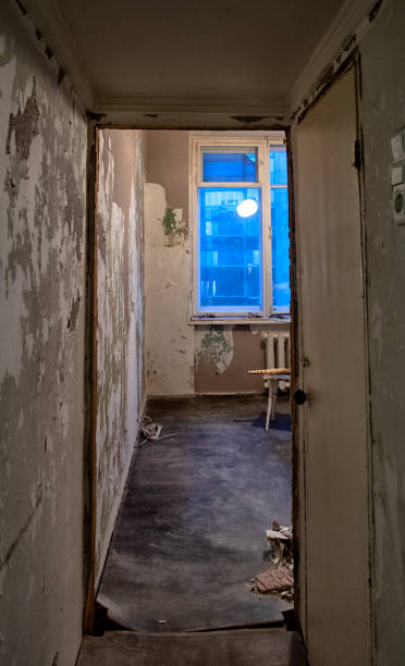 istock home renovation - old flat during renovation. Russia. 1300317106