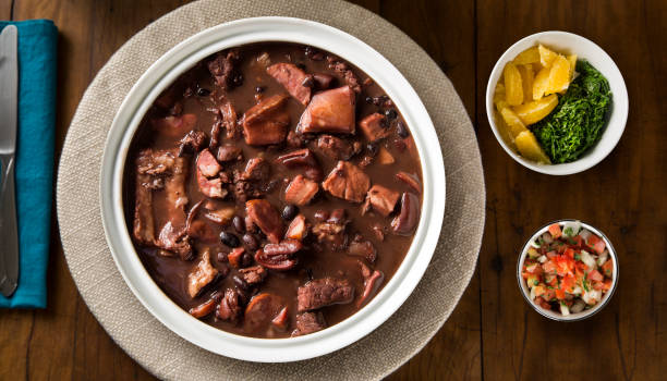 istock Brazilian Feijoada Food. Top view 1300322759