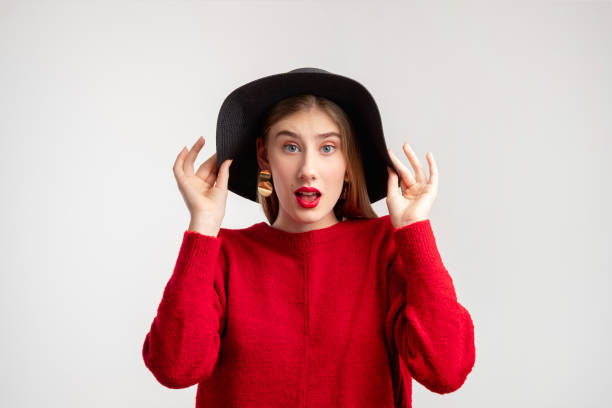 istock surprised stylish woman trend look hipster 1300324559