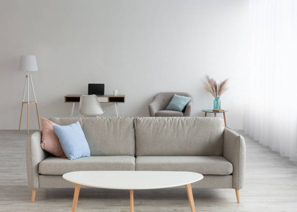 istock Boho modern apartment design and contemporary fashion interior 1300328092