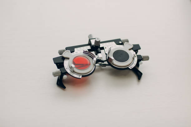 istock Optometrist diopter at the optician salon shop 1300333017