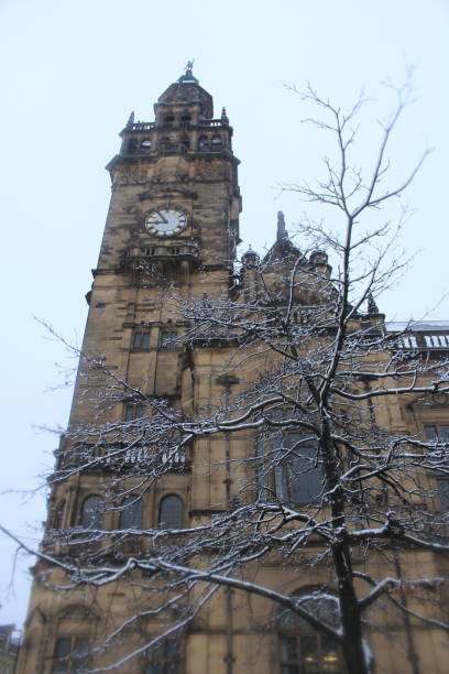 istock Snow over the Sheffield Town Hall 1300333754