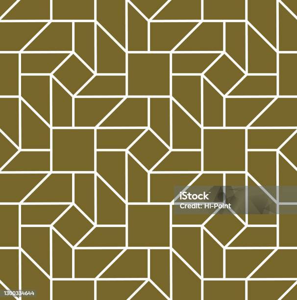 Single Color Octagonal Balance Pattern Modern Seamless Octagonal Pattern In White On A Golden Backdrop Stock ...