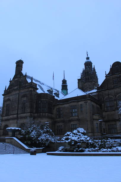 istock Snow over the Sheffield city centre 1300335378