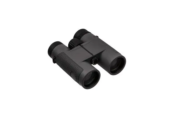 Modern binoculars isolate on a white background. Long-distance observation device.
