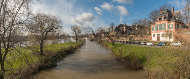 istock Wintry river landscape (Main, Nidda) near Frankfurt-Hochst 1300336272