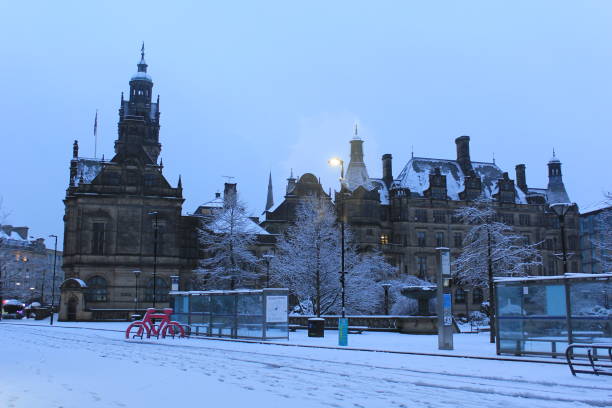 istock Snow over the Sheffield city centre 1300338147