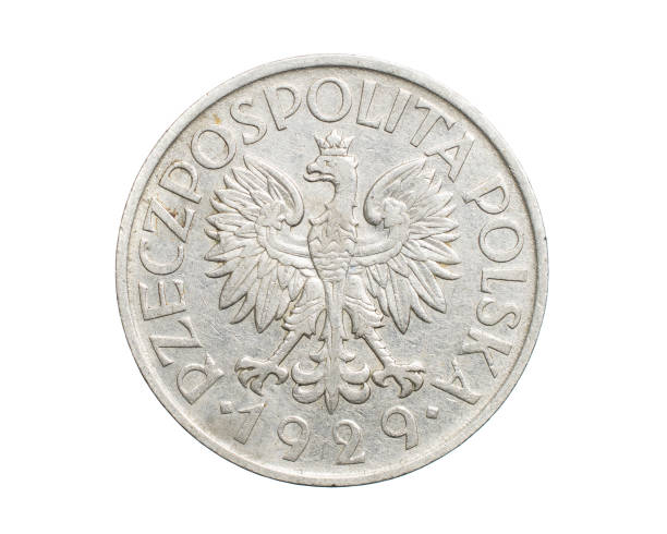 istock one Polish zloty coin on a white isolated background 1300343528