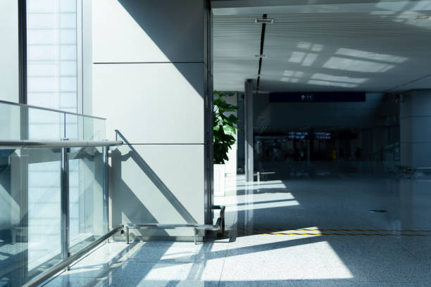 istock Empty corridors in the airport 1300344626