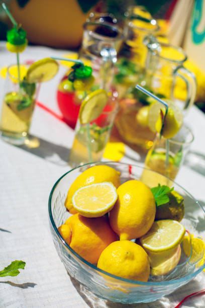 istock bowl with lemons and mint for lemonade 1300349136