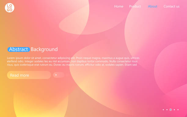 Abstract website template with gradient. Presentation modern minimal blur background. Abstract website template with gradient. Presentation modern minimal blur vector background. bittersweet berry stock illustrations