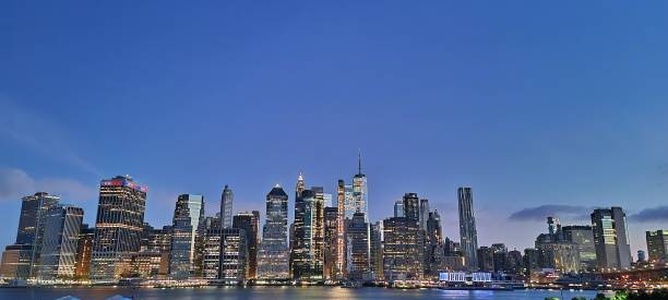 istock Manhattan city morning view 1300351244