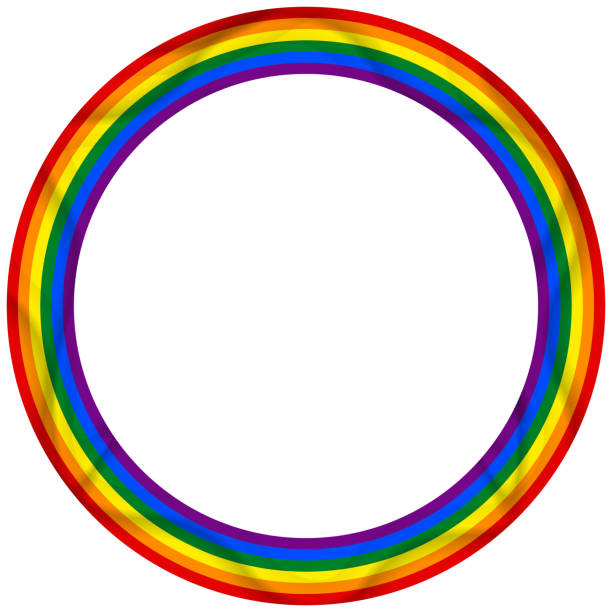 istock Flag LGBT icon, round frame. Template design, vector illustration. Love wins. LGBT logo symbol in rainbow colors. Gay pride collection. 1300354223