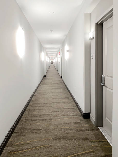istock Corridor of residential apartments 1300357000