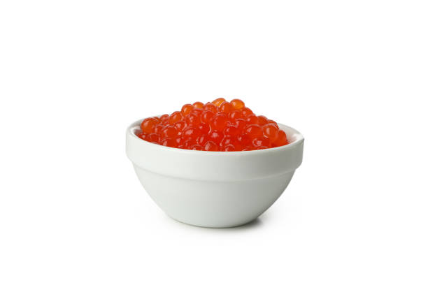 istock Sauce bowl with caviar isolated on white background 1300359367