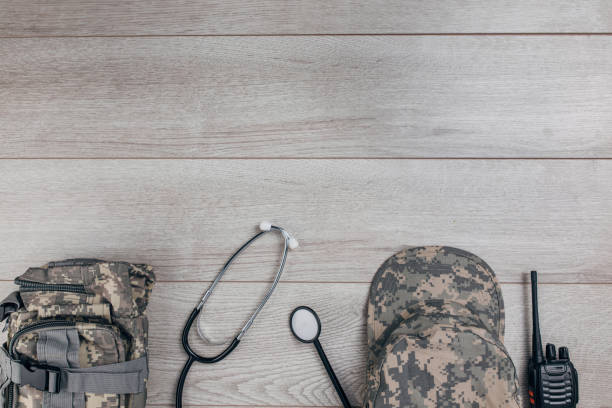 istock Military doctor equipment 1300362342