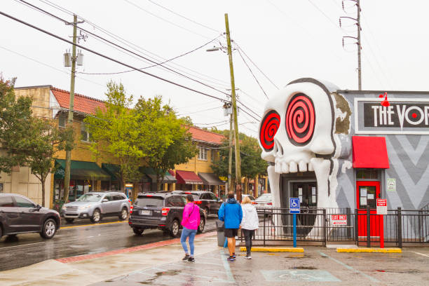 street art a little five points, atlanta, georgia state, usa - art basel miami beach immagine foto e immagini stock