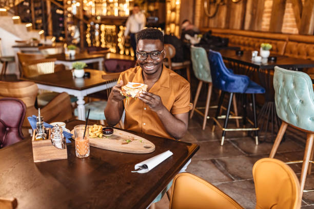 istock Man ready for Delicious Burger 1300369296