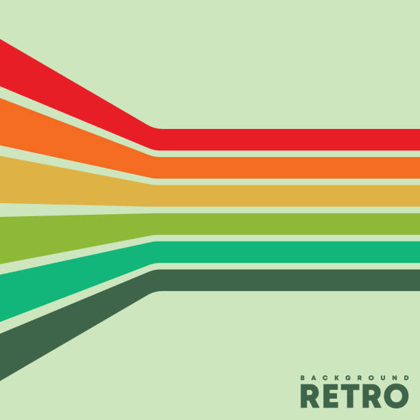 Vintage background with color retro stripes. Vector illustration Vintage background with color retro stripes. Vector illustration. vintage sports stock illustrations