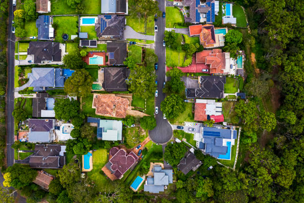 istock Sydney Suburb overhead perspective roof tops 1300374939