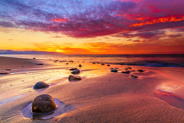 istock Sunset Ocean Colorful Sky 1300375718