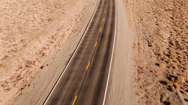 istock Drone Shot of Highway 6 in Nevada 1300377545
