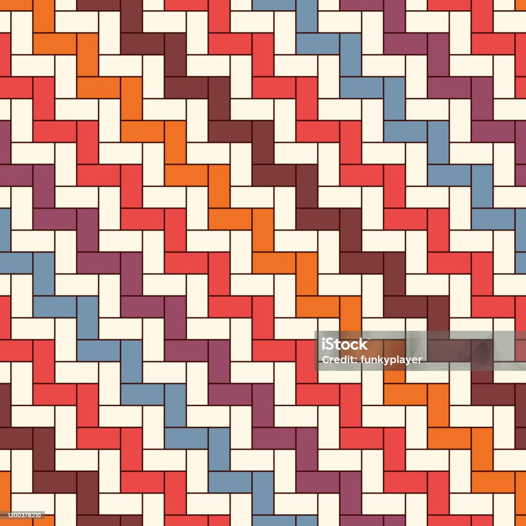 Rectangular Interlocking Blocks Wallpaper Parquet Background Seamless ...
