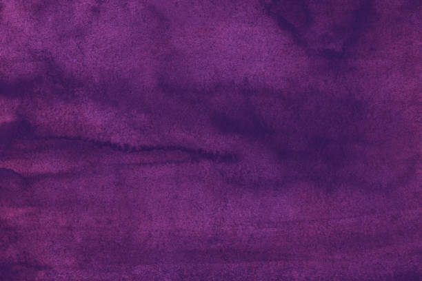 istock Watercolor deep purple background texture, hand painted. Vintage watercolour liquid backdrop. Stains on paper 1300378306