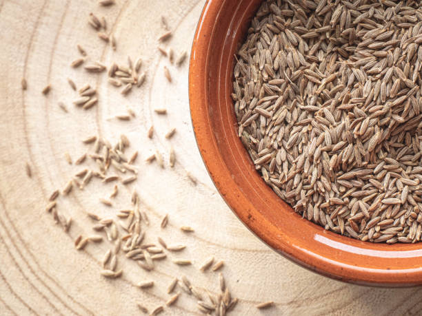 istock Close up shot of Cumin seeds 1300381254