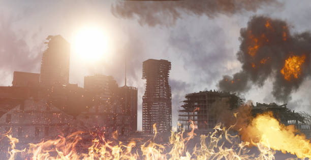 istock destroyed post-apocalyptic city after war and earthquake render 3d 1300386025