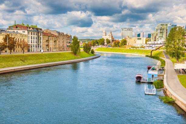 istock View of river in european town 1300392861