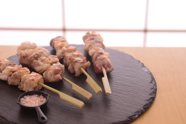 istock Japanese yakitori on the plate 1300394831