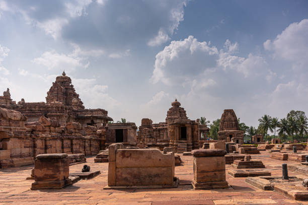 istock Wider view on several ruinous temple buildings, Bagalakote, Karnataka, India 1300398977