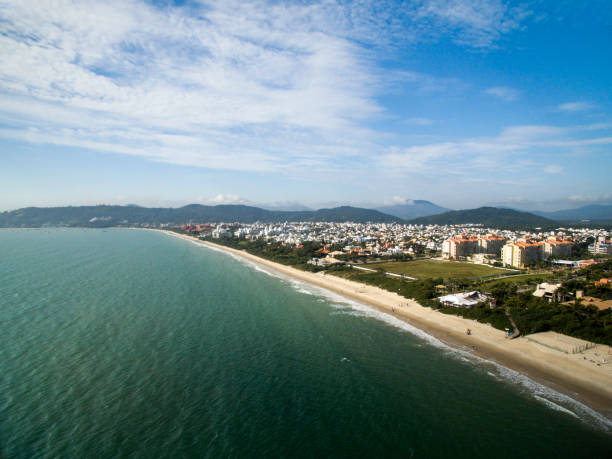istock Aerial view Jurere Beach in Florianopolis, Brazil. July, 2017. 1300406840