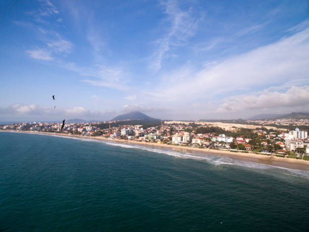 istock Aerial view Ingleses Beach in Florianopolis, Brazil. July, 2017. 1300406882