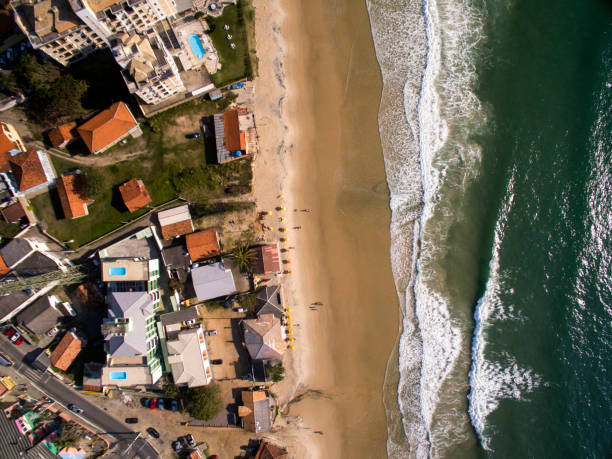 istock Aerial view Ingleses Beach in Florianopolis, Brazil. July, 2017. 1300406932