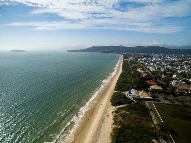 istock Aerial view Jurere Beach in Florianopolis, Brazil. July, 2017. 1300407933