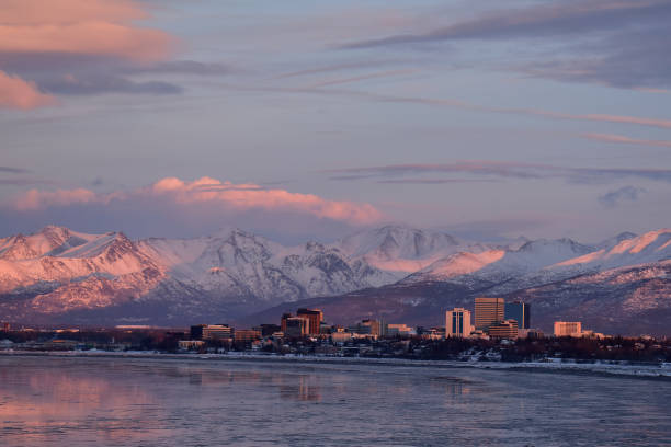 istock Anchorage, Alaska, at sunset 1300412206