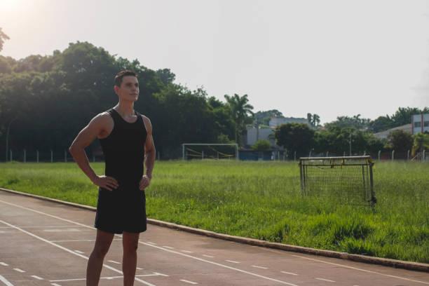 istock Runner in an athletics track 1300412289