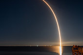 SpaceX Falcon 9 Long Exposure