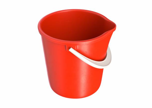 istock 3D render of red Toy Bucket isolated on white 1300418861