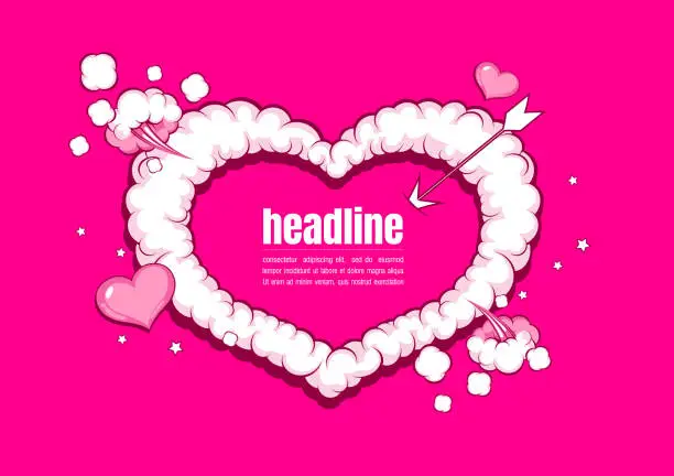 Vector illustration of valentine's template background 57