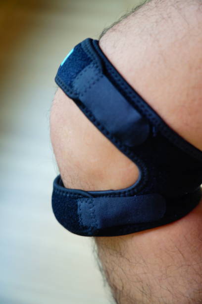 istock The man wear the Knee Support 1300425719