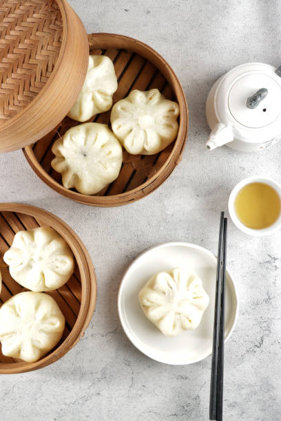 istock Bakpao or chinese steamed bun 1300433227