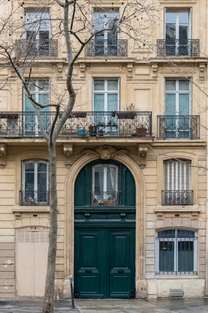 istock Paris, an ancient wooden door 1300435922