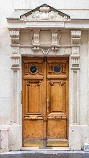 istock Paris, an ancient wooden door 1300440978