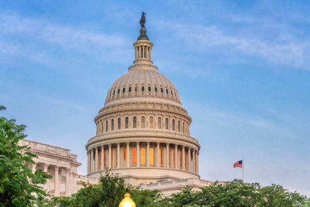 istock US Capitol Building with American flags in Washington DC 1300444392