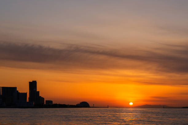 istock Osaka Port Diamond Point in the evening 1300460131