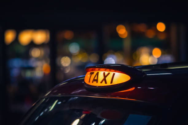 London black cab taxi sign