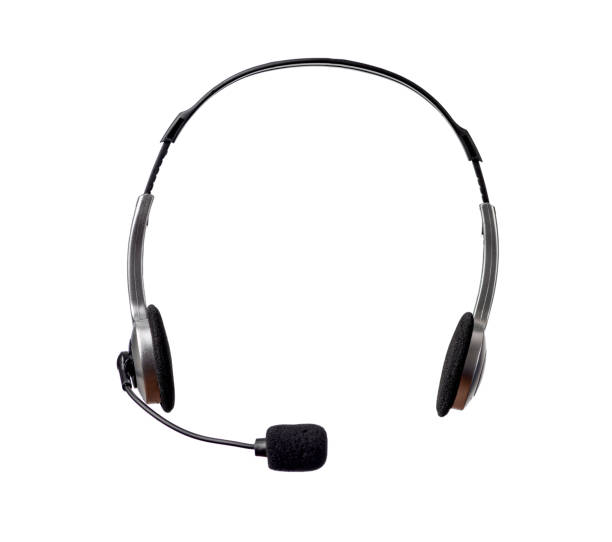 istock Headset Isolated on a White Background. Customer care concept 1300464636